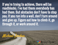 Obstacles Don't Have To Stop You Michale Jordan